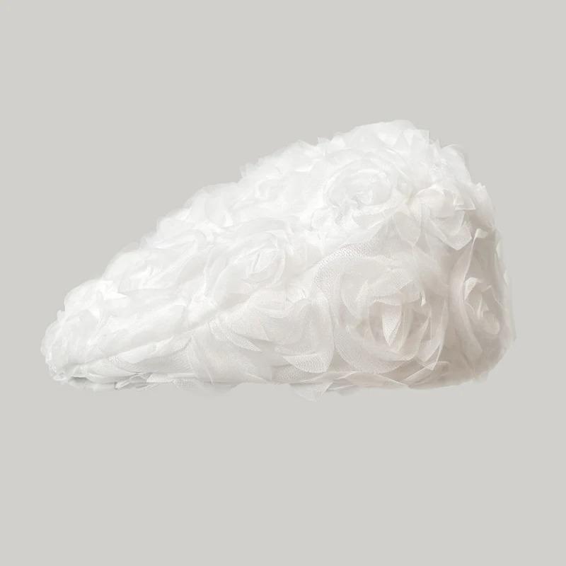 Fashion Rose Flowers Berets for Women Girls Reversible Forward Hats Korean Vintage Newsboy Caps Outdoor Travel Photo Painter Hat