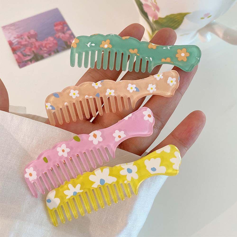 

Side Clips Small Flower Headwear Women Barrettes Korean Style Hairpin Comb Hair Clip Bangs Clips