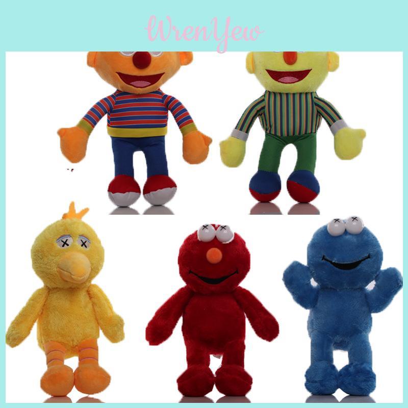 Sesame Street Elmo Ernie Bert Big Bird Cartoon Character Plush Toy And Pendant For Collectors And Kids