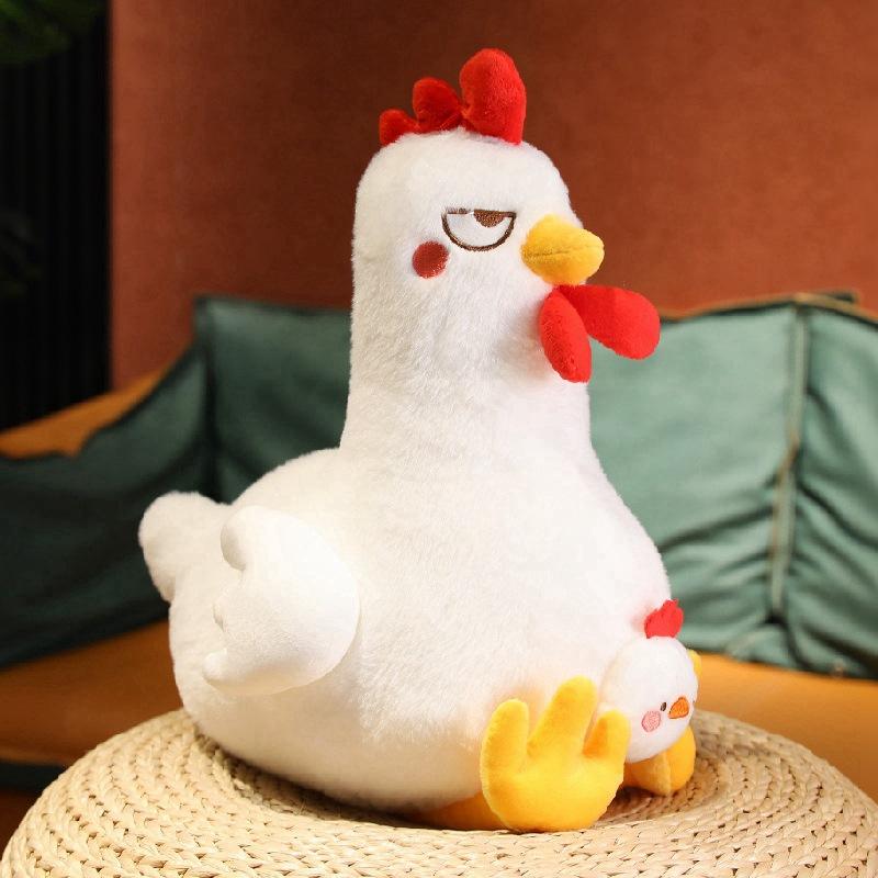 InCreative Funny Big Cock Plush Toy Doll Cute Chicken Doll Chicken Doll Chicken Couple Birthday Gift Plush