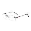 RSINC RimLess frame/eyeglass/Spectacle, Optical, For Men And Women, Gun Grey 51-18-138 (IB-10) M1 6F-6W9F-QT7R