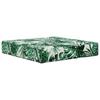 Outdoor Sofa Cushions 3 Pcs Leaf Pattern Polyester