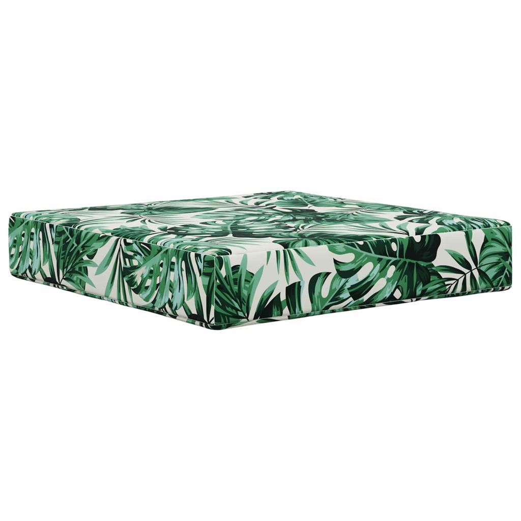 Outdoor Sofa Cushions 3 Pcs Leaf Pattern Polyester