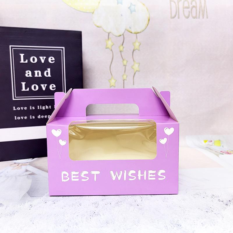 Cupcake & Muffin Box with Transparent Window for Desserts