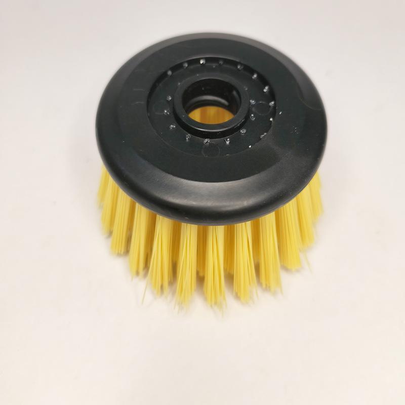 Premium Long-Handled Liquid-Dispensing Pot and Dish Brush for Efficient Kitchen Cleaning