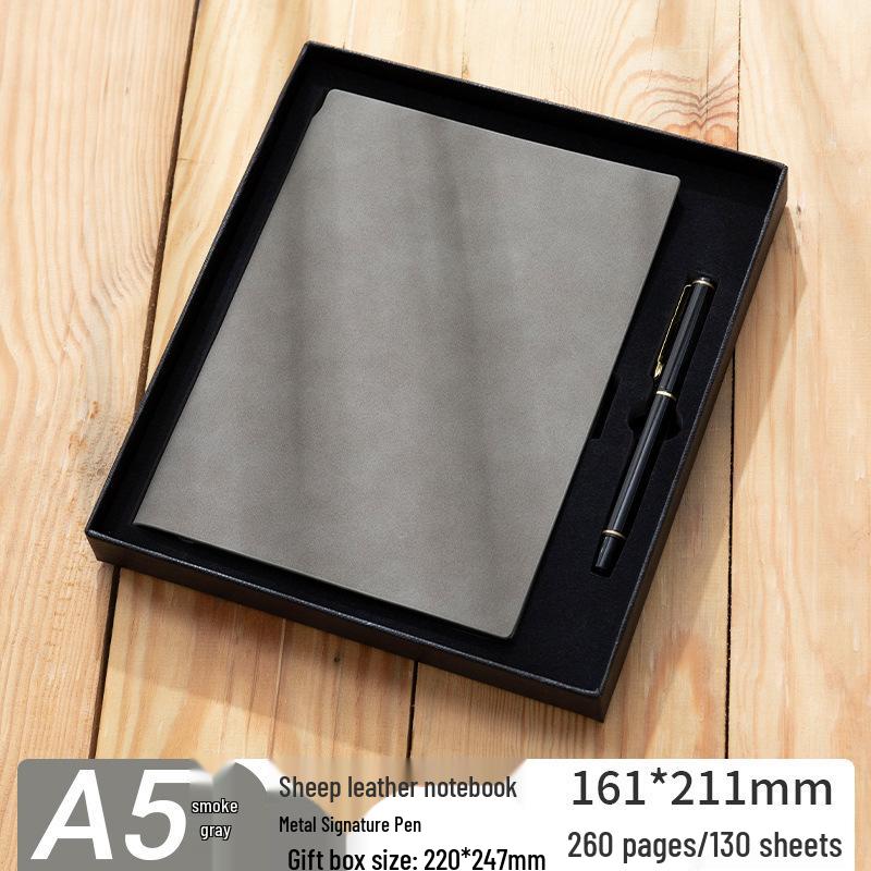 Thickened Sheepskin Business Notebook