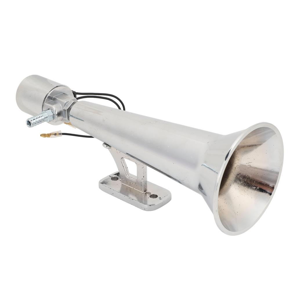 Car Air Horn Universal Rustproof 150DB Metal Loud Silver Truck Whistle Horn for 12V 24V Boat Yacht
