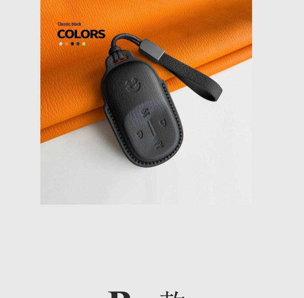 Premium Ceramic Key Shell for 2026 NIO ES8 ET9 - Genuine Leather Cover & Buckle for Men & Women