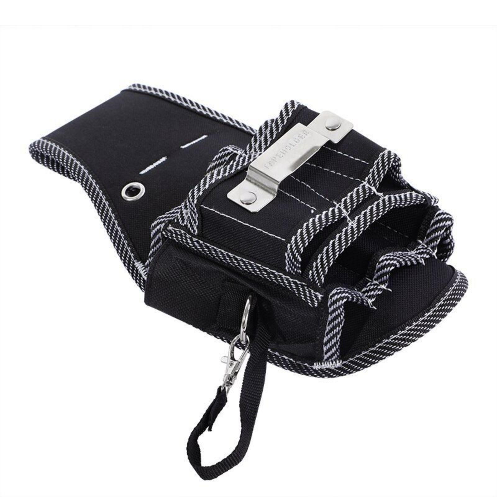 

Canvas Tool Roll Up Pouch 9 in 1 Multipurpose Tool Organizers Electrician Waist Pocket Pouch Bag for Convenient Storage