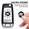 2/5/10Pcs 14MM Remote Car Key Stickers Emblem Accessories for Dodge SXT Challenger Charger RAM 1500 Stratus Dart Dakota Charger Avengr Durango
