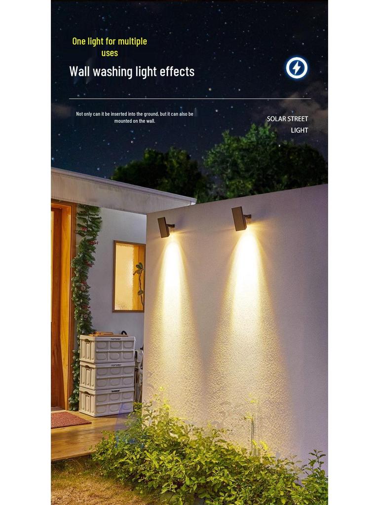 High Brightness Waterproof LED Solar Spotlights for Outdoor Lawn and Courtyard Lighting