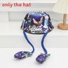 Cartoon Fisherman Hat For Kids With 3d Ears And Stitch Spider Man Print Design Summer Sun Protection Cotton Polyester