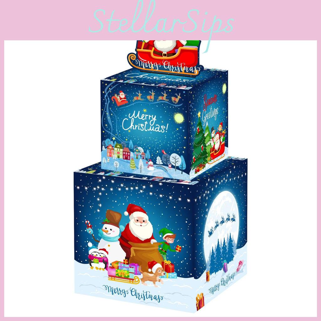 Santa Double Layer Money Box Gift Box For Christmas Celebrations And Surprises
