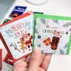 Party Supplies New Year Merry Christmas Postcard With Envelope Mini Greeting Cards Xmas Patterns