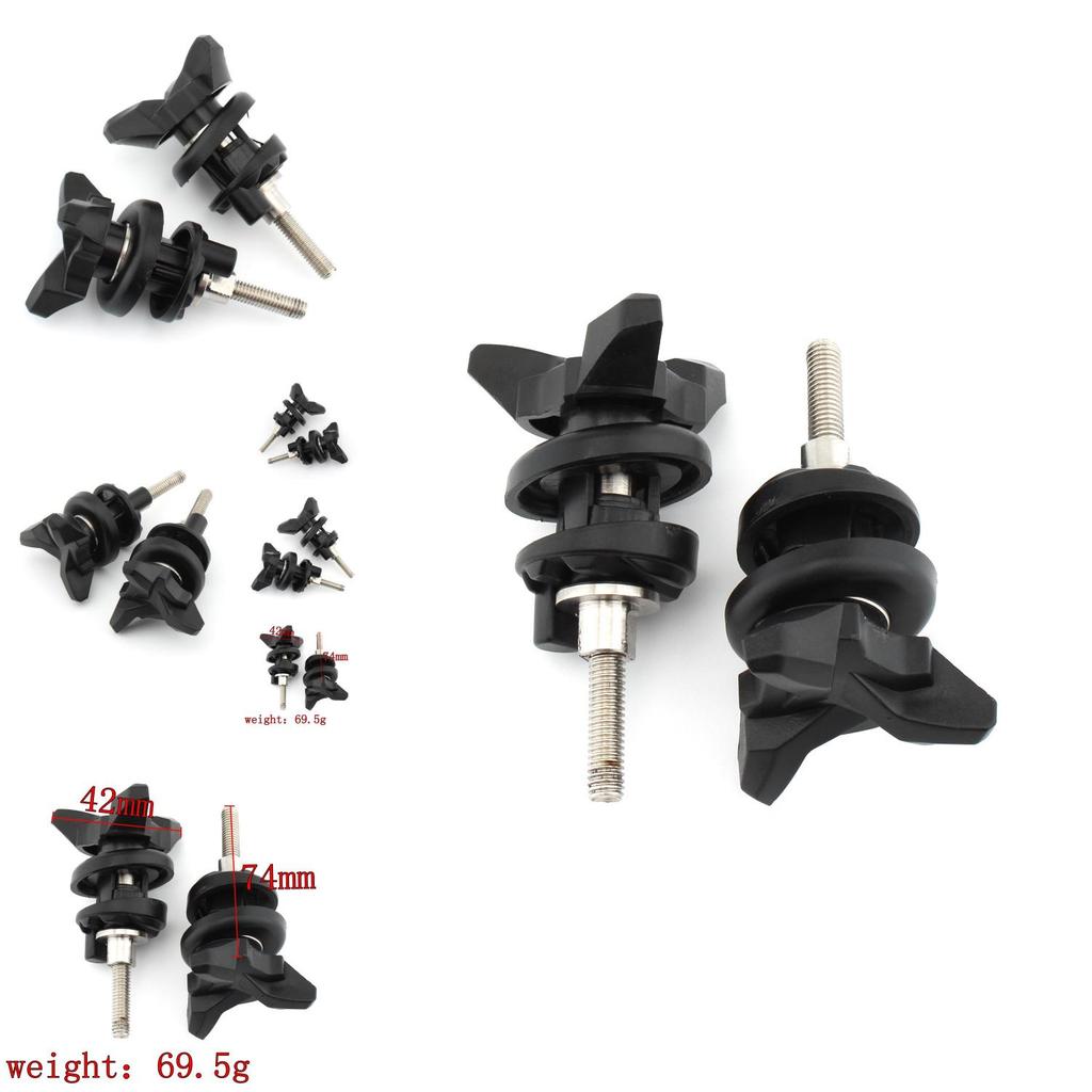 Premium Black Windshield Adjustment Screws For Bmw R1200gs Adv Motorcycle Models