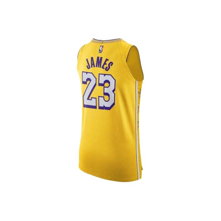 Nike Maglia da Basket Edizione Città Versione Giocatore AU 2019-2020 Los Angeles Lakers Top da Uomo Giallo AV4583-728