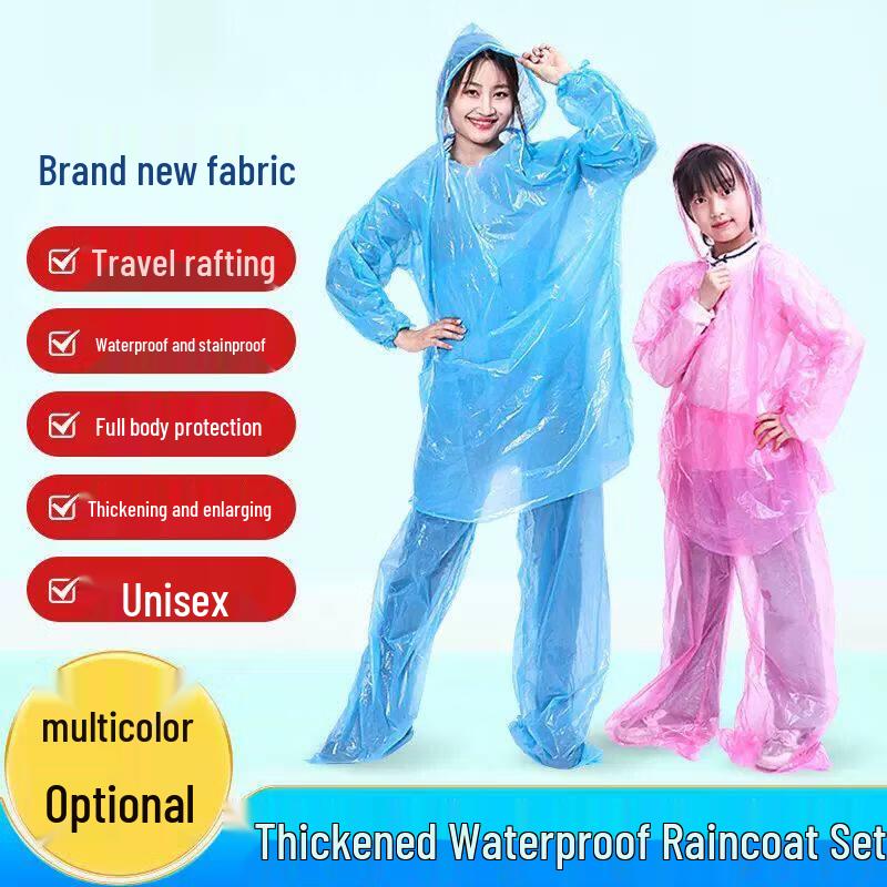 Children's Disposable Raincoat Set