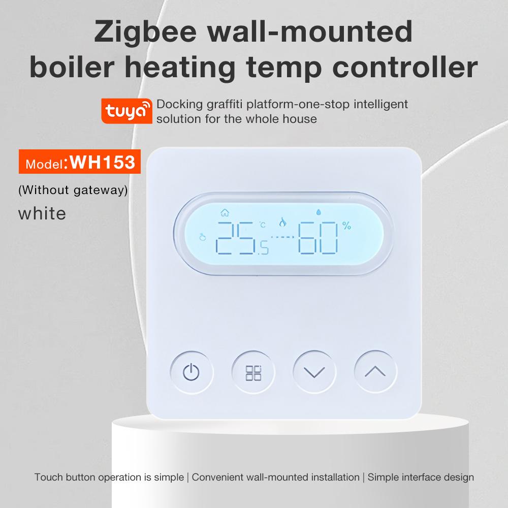 Tuya Zigbee Smart Thermostat Room Temperature Controller of Water Floor/Boiler Humidity Programmable Air Thermostat