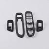 For Jeep Compass 2017 2018   Carbon Fiber Interior Accessories Window Lift Switch Button Cover Trims Door Armrest Panel