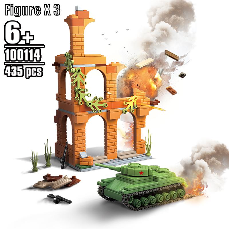 Hot military WWII Soviet Army GAZ-AAA truck war weapons vehicles transport equipment Building Block Set model ww2 bricks toys Gift Present