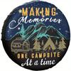 Making Memories One Campsite At A Time Spare Tire Cover Waterproof Polyester for SUV Truck