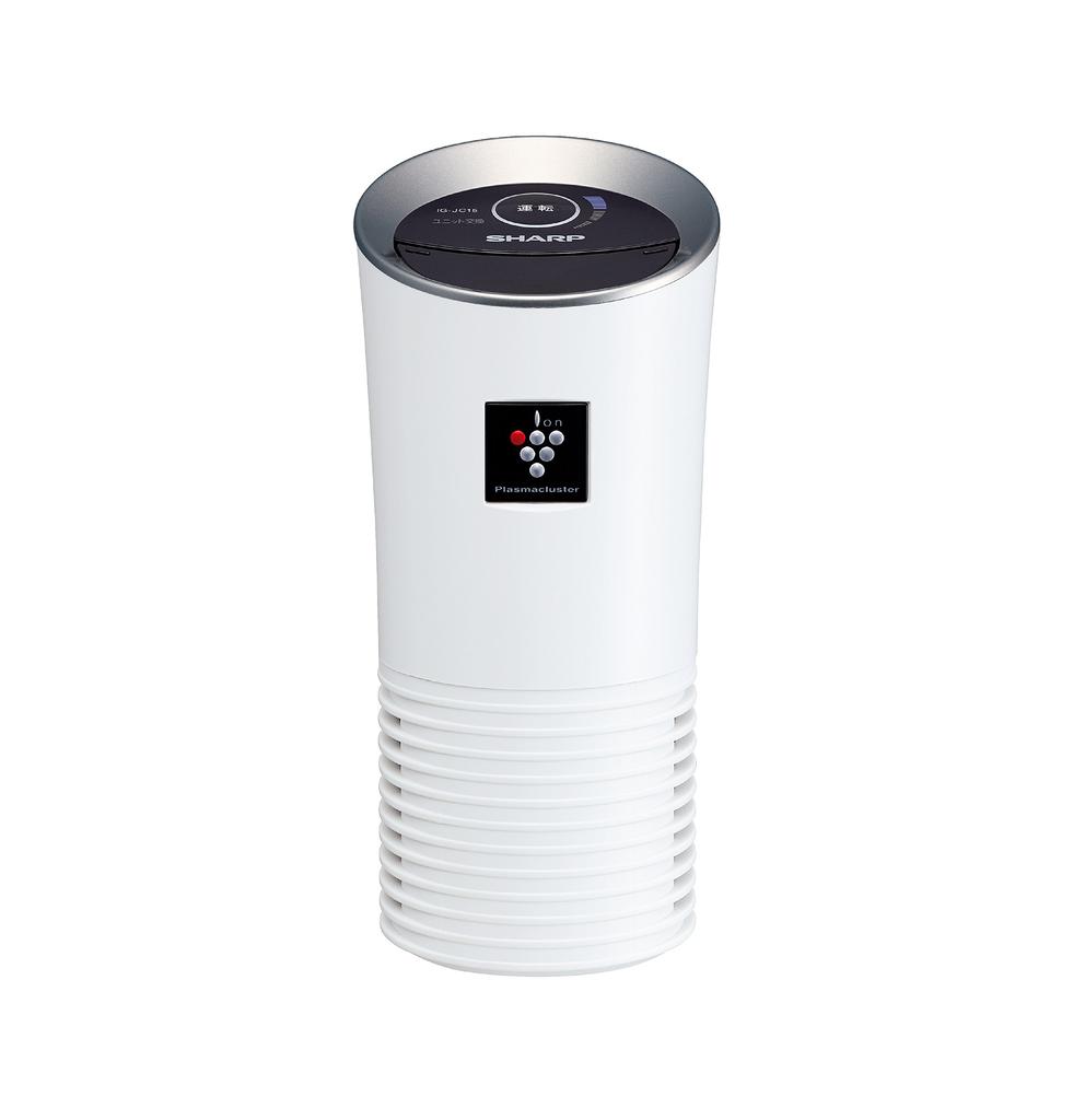 Sharp Plasmacluster 25000 In-Car Ion Generator, Cup Holder Type, White, IG-JC15-W
