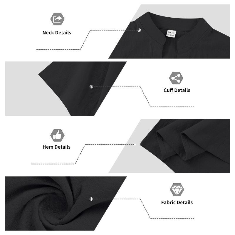 2026 European Men's Spring/Summer Casual Henley Shirt & Shorts Sportswear Set