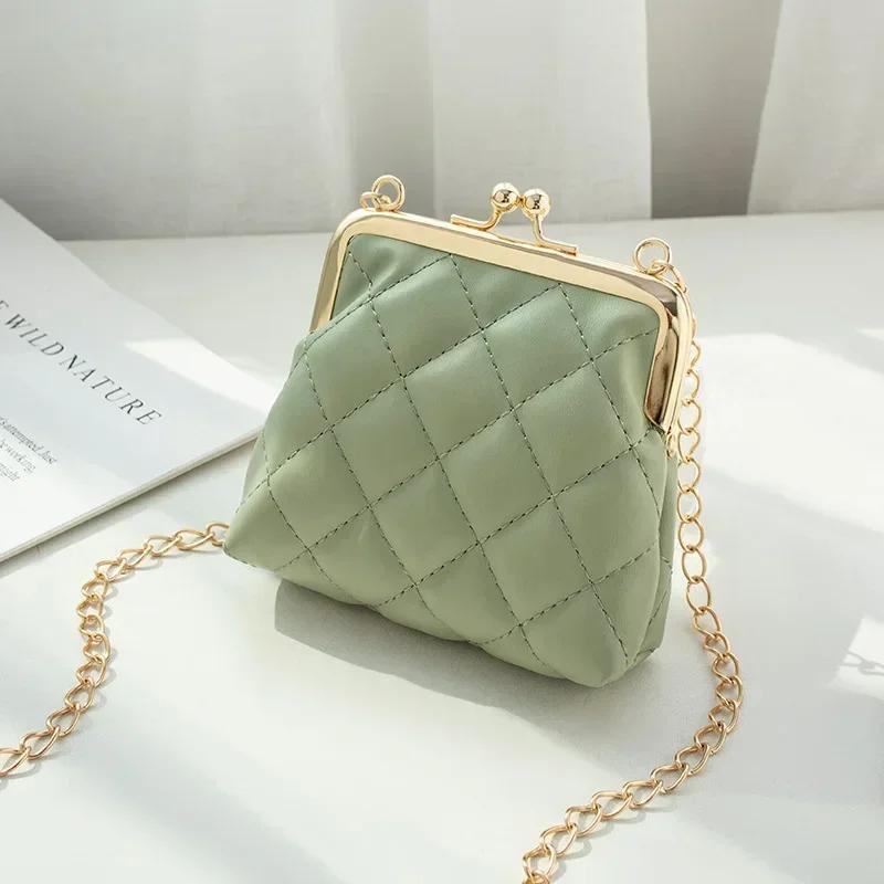 PU Leather Shoulder Bag Sweet Lipstick Makeup Organizer Mini Coin Purse Girls' Bags Small Crossbody Bag for Women