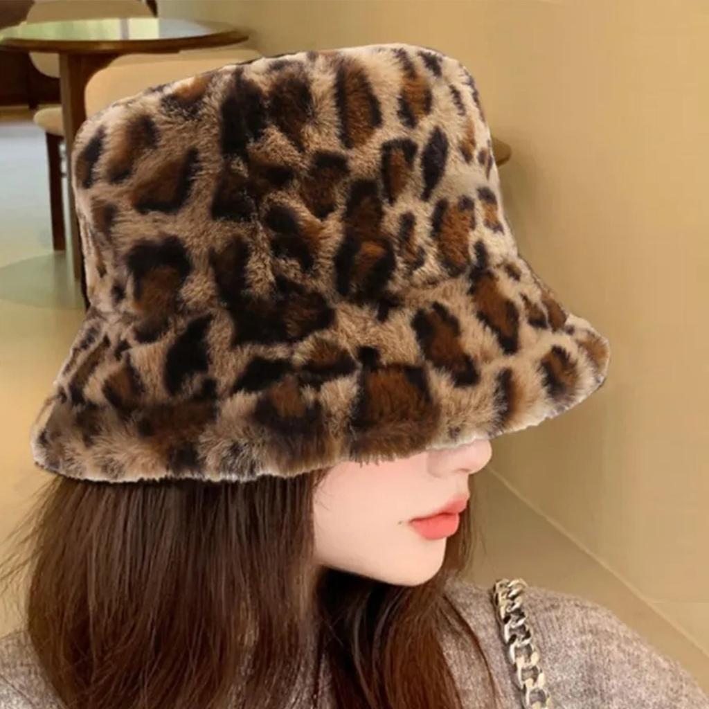 Pălărie de pescar din lână de miel de culoare solidă Pălărie de iarnă pentru femei Pălărie de bazin cu două fețe Versatilă Pălărie de găleată mică, îngroșată și caldă de pluș