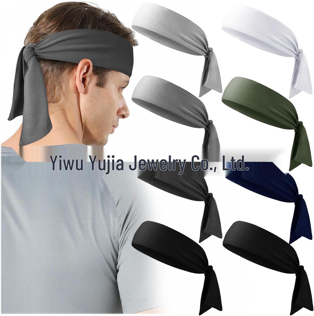 Unisex Quick-Dry Outdoor Sports Headband - Sweat-Absorbing, Elastic, Ideal for Tennis and Fitness