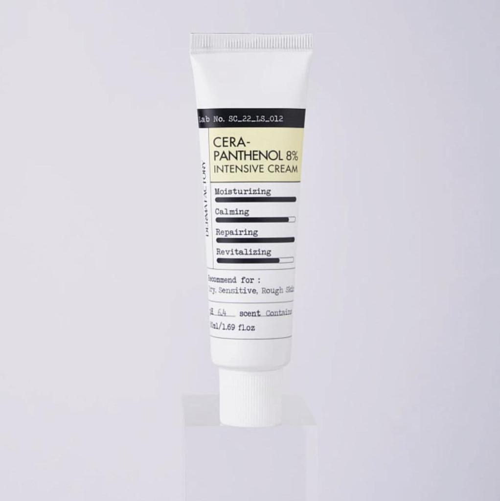 DERMA FACTORY Cera Panthenol 8% Intensive Cream, 50ml - Barrier Repair. Deep Soothing. Dermatologist