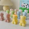 3D Bären Kerze Silikonform Niedliches Mini Tier Duftkerze Seife Gips Dekorative Dekoration Bastelform Diy Kuchen Backform