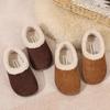 Girls' Winter Cotton Boots: Furry, Fashion-Forward, Soft Sole Snow Boots