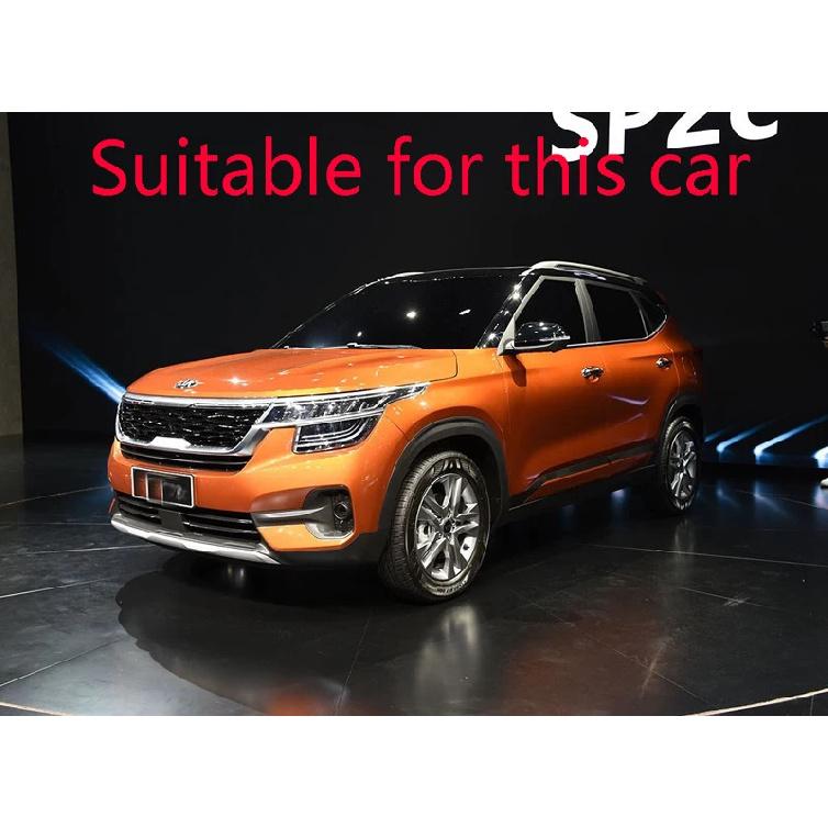 For Kia Seltos Car Accessories ABS Chrome Rear Reflector Fog Light Lamp Cover Trim Bezel Frame Styling Garnish