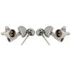 Musiclily Pro R18K L3R3 Locking Gear for Chrome Tuners, 181 Ratio, Half-Moon Button, 90-Degree Screw, Acoustic/Electric Guitars,