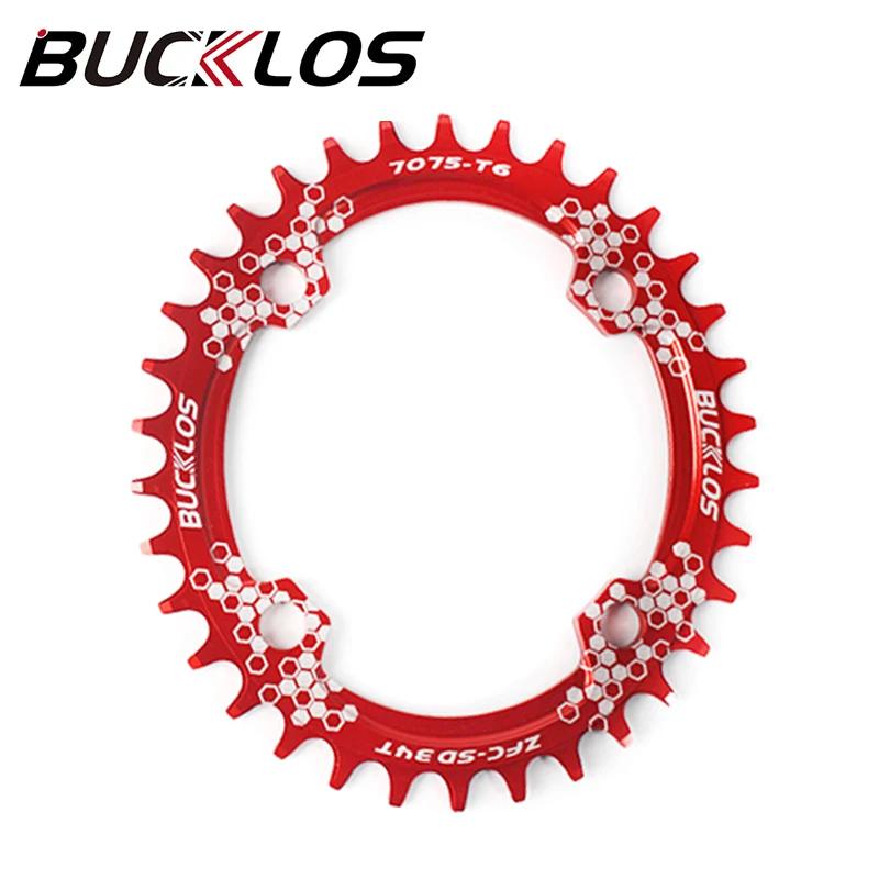 BUCKLOS 104BCD Bicycle Chainring 30T 32T 34T 36T 38T 40T 42T Round Oval Bicycle Chainwheel Narrow Wide Chainring Bike Parts 32T