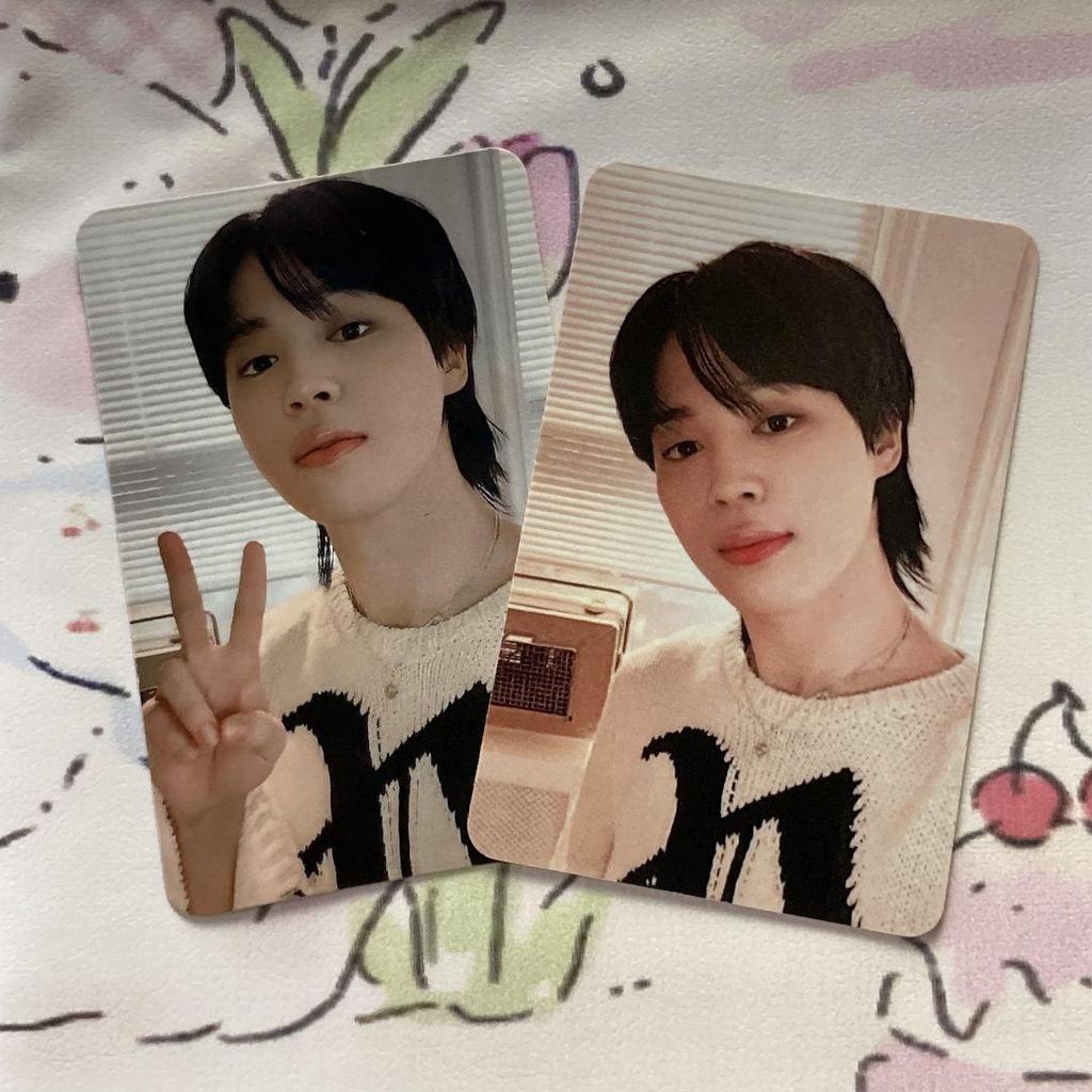 [USED] Jimin JIMIN FACE Universal BTS Lucky Drop Trading Cards (2 pieces)