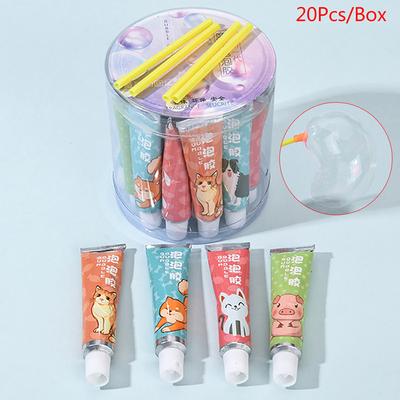 20 Teile/schachtel Magische Blase Kleber Spielzeug Blasen Bunte Blase Ball Raum Ballon Spielzeug