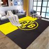 Borussia Dortmund Pattern Rug, Indoor/Outdoor Mat, for Picnic, Gameroom, Bedroom, Office, Living Room, Home Decor Carpet, Birthday Gift