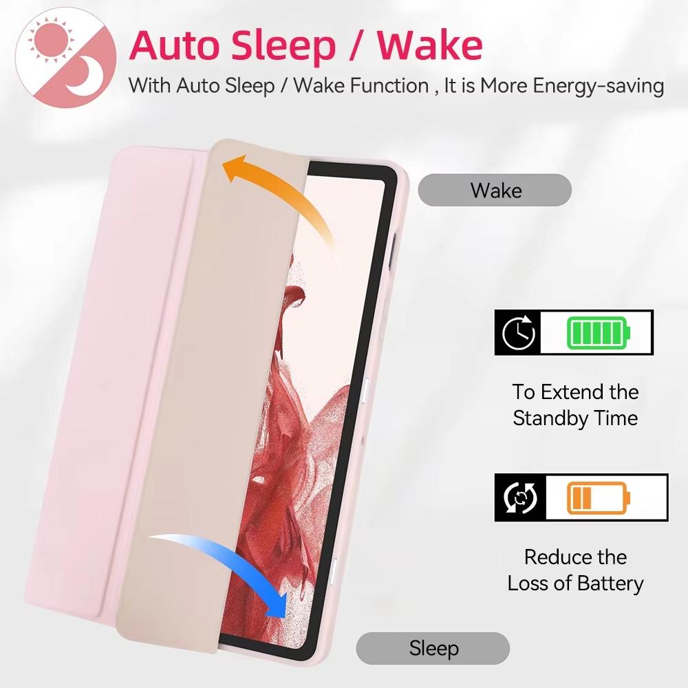 For Samsung Tab S6 lite A11 plus case S7/S8/S11 S7P/S7FE S10FE/S9/S9FE/S10lite S9P/S9 FE+/S10P 12.4in A9/A9P 11in With Pen Slot