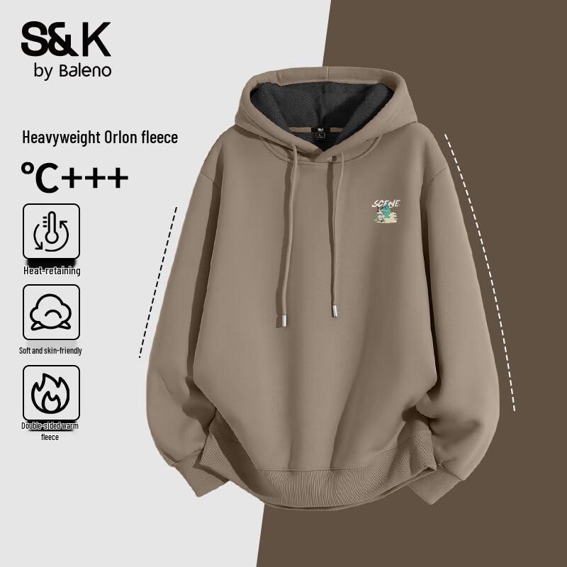 Baleno S&K Series Men s Fleece-Lined Winter Hoodie M