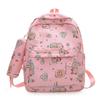 High Quality Nylon Capybara Backpack Capybara Large Capacity Shoulders Bag Waterproof Lightweight Schoolbag Student Gift