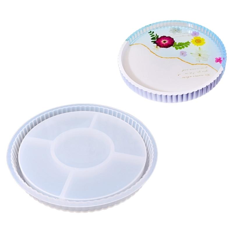 Handcraft Own Resin Tray with This Flower Sturdy Silicone Mould Portable Accessory for Jewelry Dishes and Art Projects