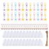 Flowers Keychain Gift Set Colorful Floral Keyring Backpacks Handbag Pendant Car Keychain Bag Charm Decorations for Guest M68E