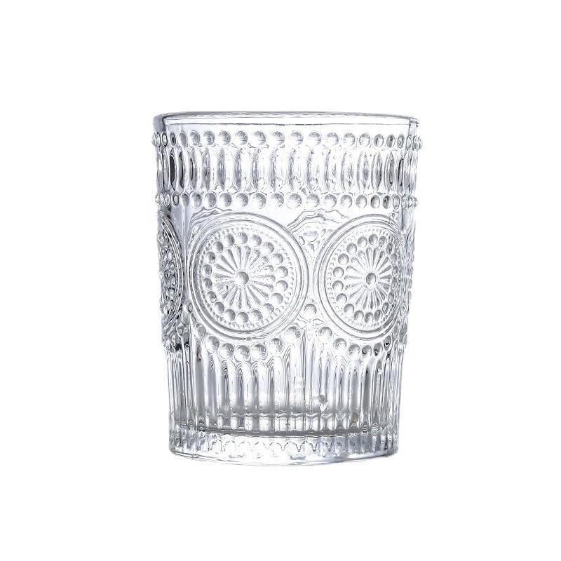 

Qitai Sunflower Embossed Glass Cup