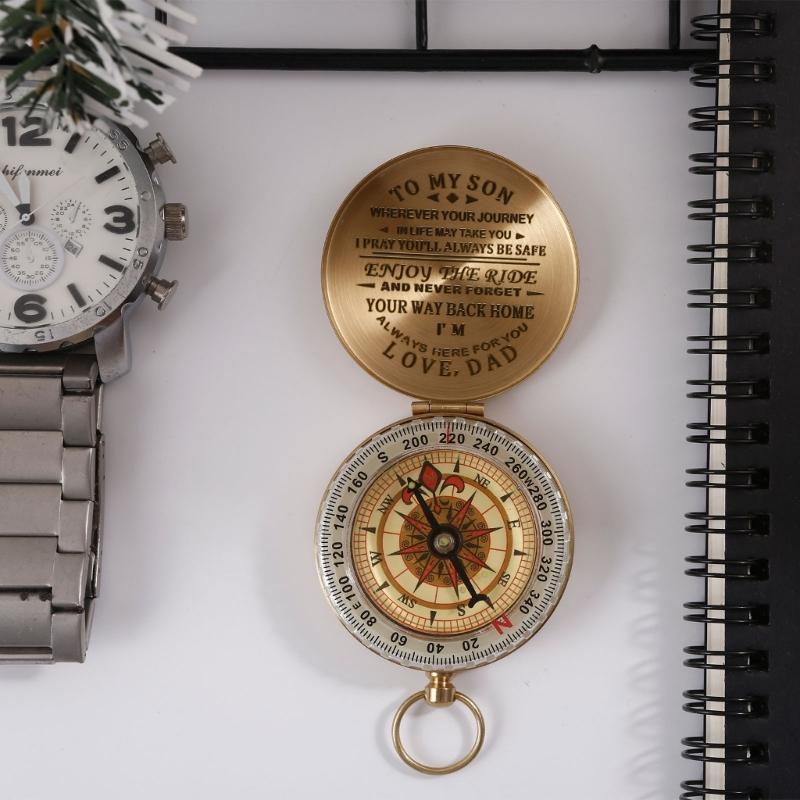 Personalized Compasses Vintage Directional Compasses Adventure Accessory Birthday Gift for Son/Daughter/Husband/Wife