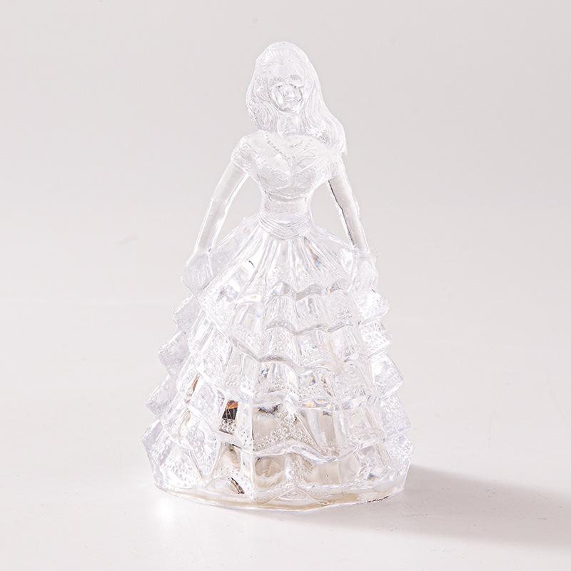 

1 шт. Светящийся акриловый товар для ночного рынка Ночник-принцесса Подарок на день рождения Торговая палатка Кольцо Пластиковая игрушка Разноцветный