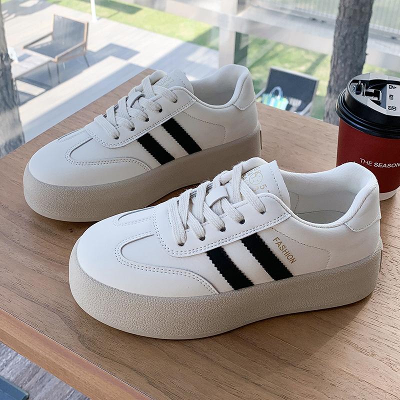 Popular German Training Shoes Breathable Thick-soled Little White Women's Shoes 2025 Spring New Versatile Women's Casual Sports Board Shoes