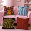 Y-Yayoi K-Kusama Abstract Art Cushion Cover Plush Fabric Soft Double-Sided Printed Sofa Warm Winter Home Gift Pillow Cover