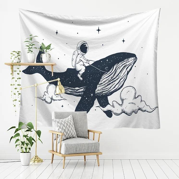 Niedlicher kreativer Wandteppich mit Tier-Hintergrund, für Schlafzimmer, Wohnzimmer, Wandteppich, Wanddekoration für Zuhause